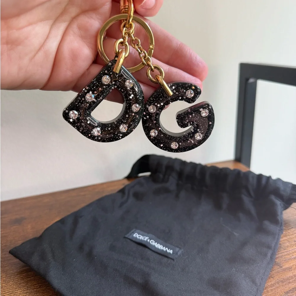 Dolce & Gabbana Black and Gold Key & Card Holder - Picture 7 of 7